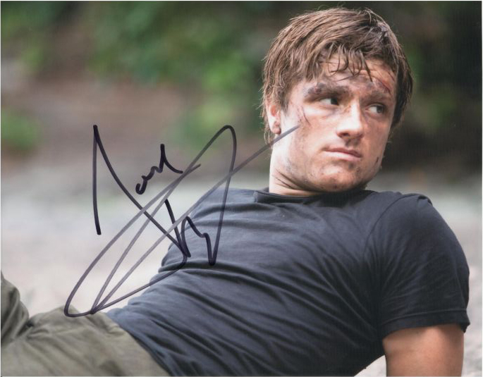 HUTCHERSON JOSH The Hunger Games Original Autograph w/ COA - Click Image to Close